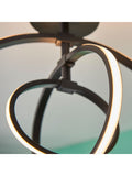 Gallery Home Avanta ceiling lamp black hoop, imported from the UK