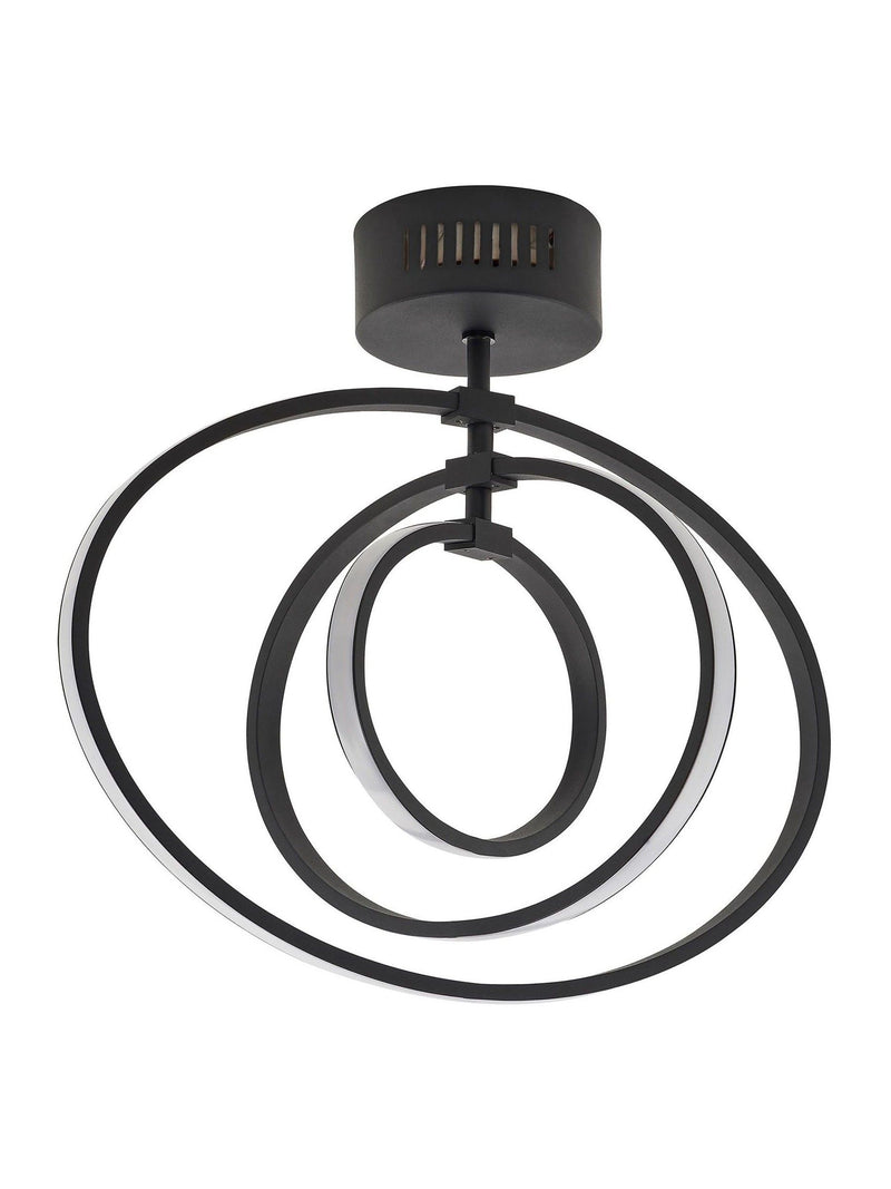 Gallery Home Avanta ceiling lamp black hoop, imported from the UK