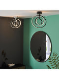Gallery Home Avanta ceiling lamp black hoop, imported from the UK