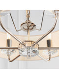 Gallery Home Nixon 6-light bright nickel ceiling pendant light (British brand)