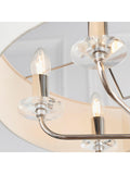 Gallery Home Nixon 6-light bright nickel ceiling pendant light (British brand)