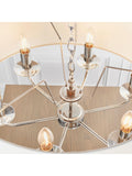 Gallery Home Nixon 6-light bright nickel ceiling pendant light (British brand)