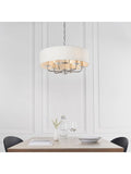 Gallery Home Nixon 6-light bright nickel ceiling pendant light (British brand)