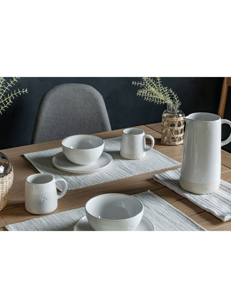 Gallery Home white bumble mugs 15cm height, UK version