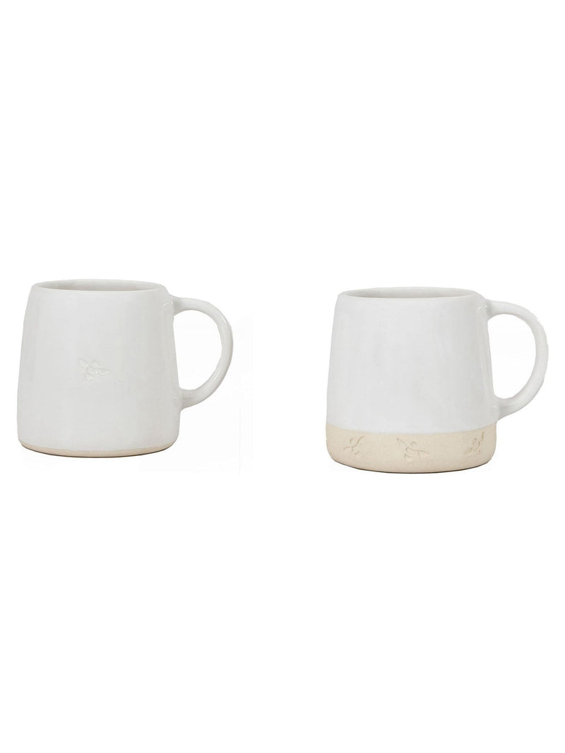 Gallery Home white bumble mugs 15cm height, UK version