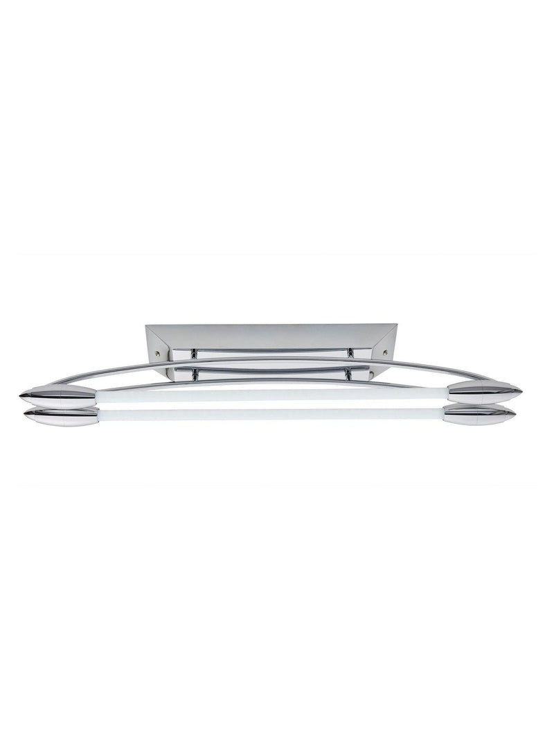 Gallery Home Chrome Harper LED dual ceiling light, imported from the UK