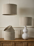 Chenille ceiling lamp shade easy fit multiple sizes (British brand)