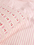 Pink Cherry Bow duvet cover and pillowcase set, imported from the UK