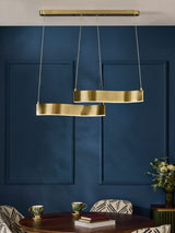 Next Clarke and Clarke Brass Verity Wavy Dining Light- Buy online at McGrocer
