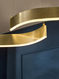 Clarke and Clarke Brass wavy dining light - British product