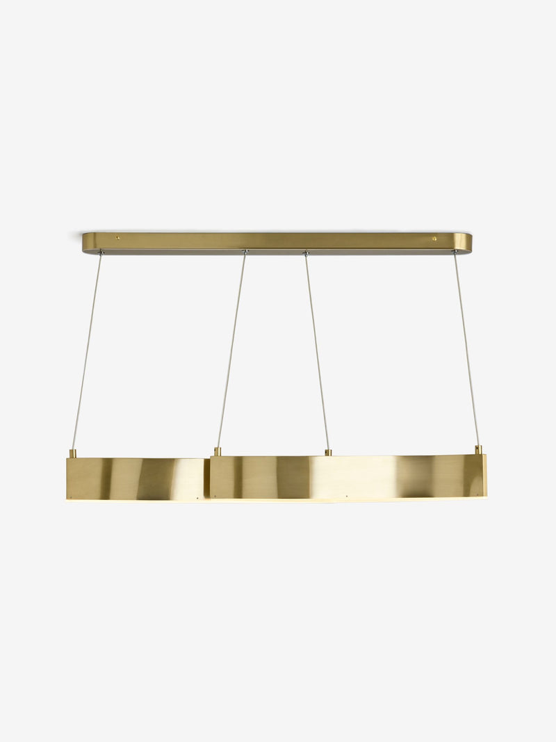 Clarke and Clarke Brass wavy dining light - British product