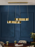 Clarke and Clarke Brass wavy dining light - British product