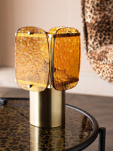 Next Rockett St George Amber Orange Retro Glow Glass Table Lamp 31cm- Buy online at McGrocer