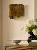 Nina Campbell Natural Fleur rattan wall light - British product