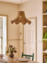 Next Nina Campbell Natural Frances Rattan Easyfit Shade Ceiling Light- Buy online at McGrocer