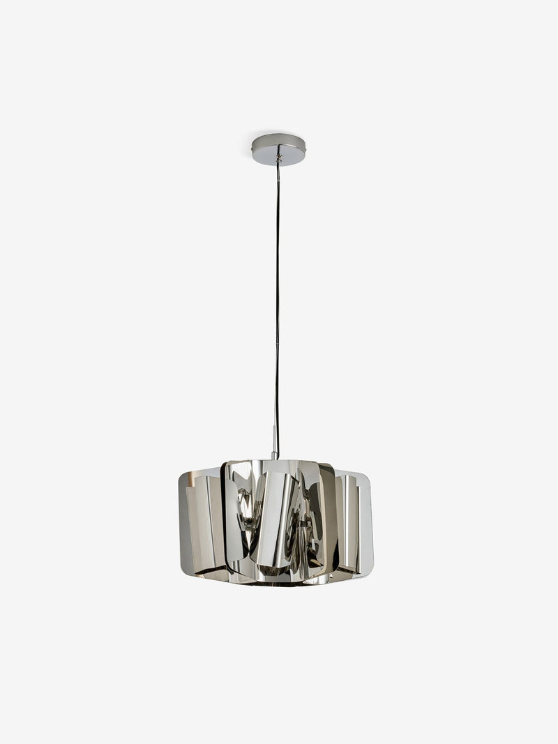 MADE.COM Silver Draper pendant light - British brand