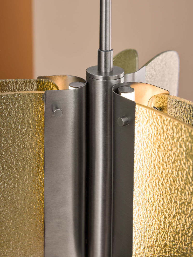 Made.com Sacha green glass pendant light, imported from the UK