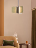 Made.com Sacha green glass pendant light, imported from the UK