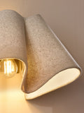 MADE.COM Cream Caspian wall light 19.5x16cm - British product