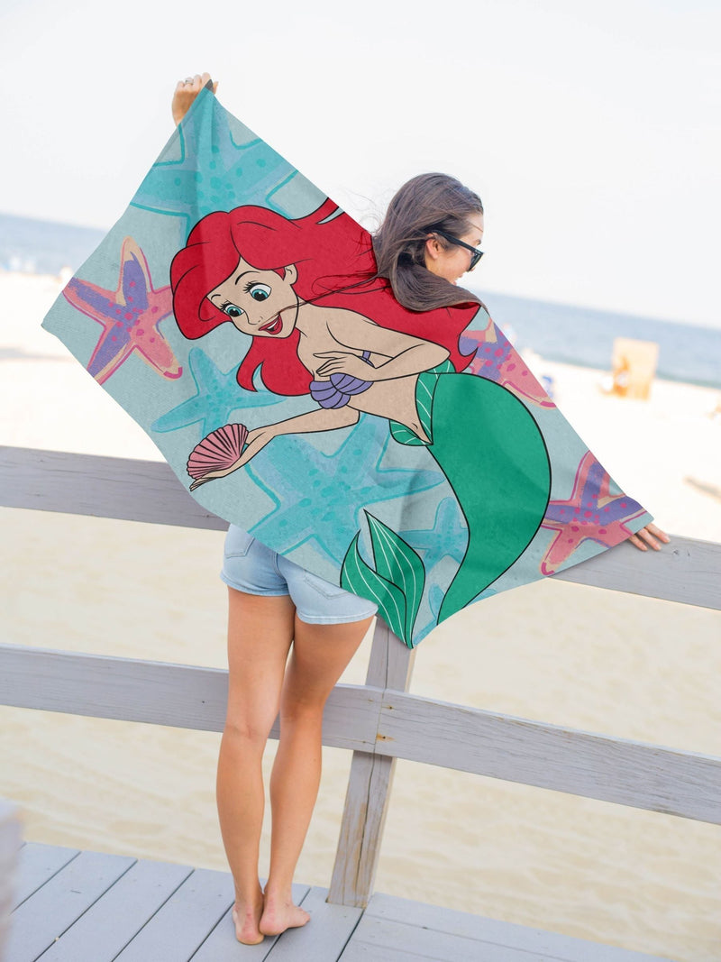 Jay Franco Disney Little Mermaid cotton beach towel, imported from the UK