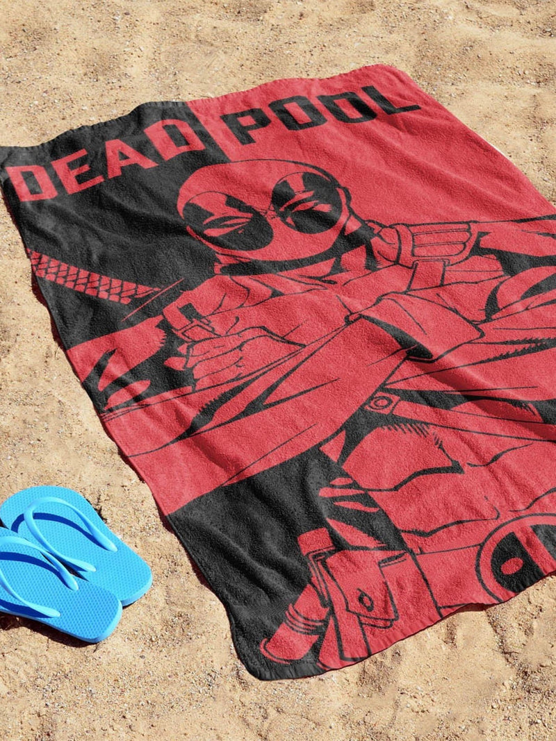 Jay Franco Marvel Deadpool beach towel 71x147cm - British product