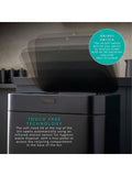 Swan Black Stealth Dual Recycling Sensor Bin 70 Litre (British brand)
