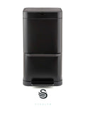 Swan Black Stealth Dual Recycling Sensor Bin 70 Litre (British brand)