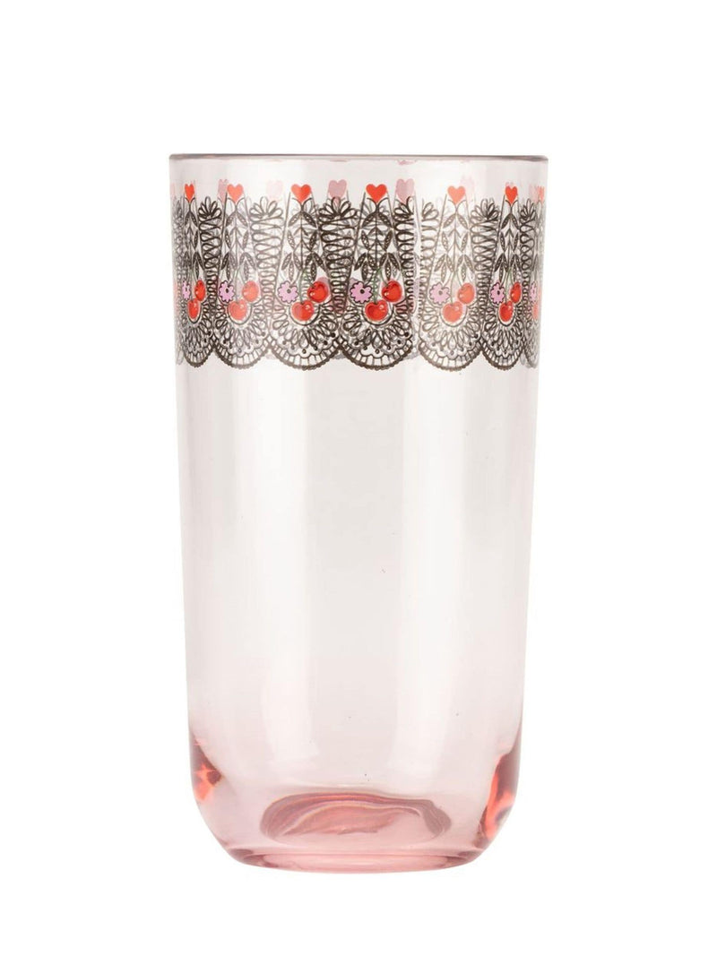 Cath Kidston pink cherry highball glass 475ml - British product