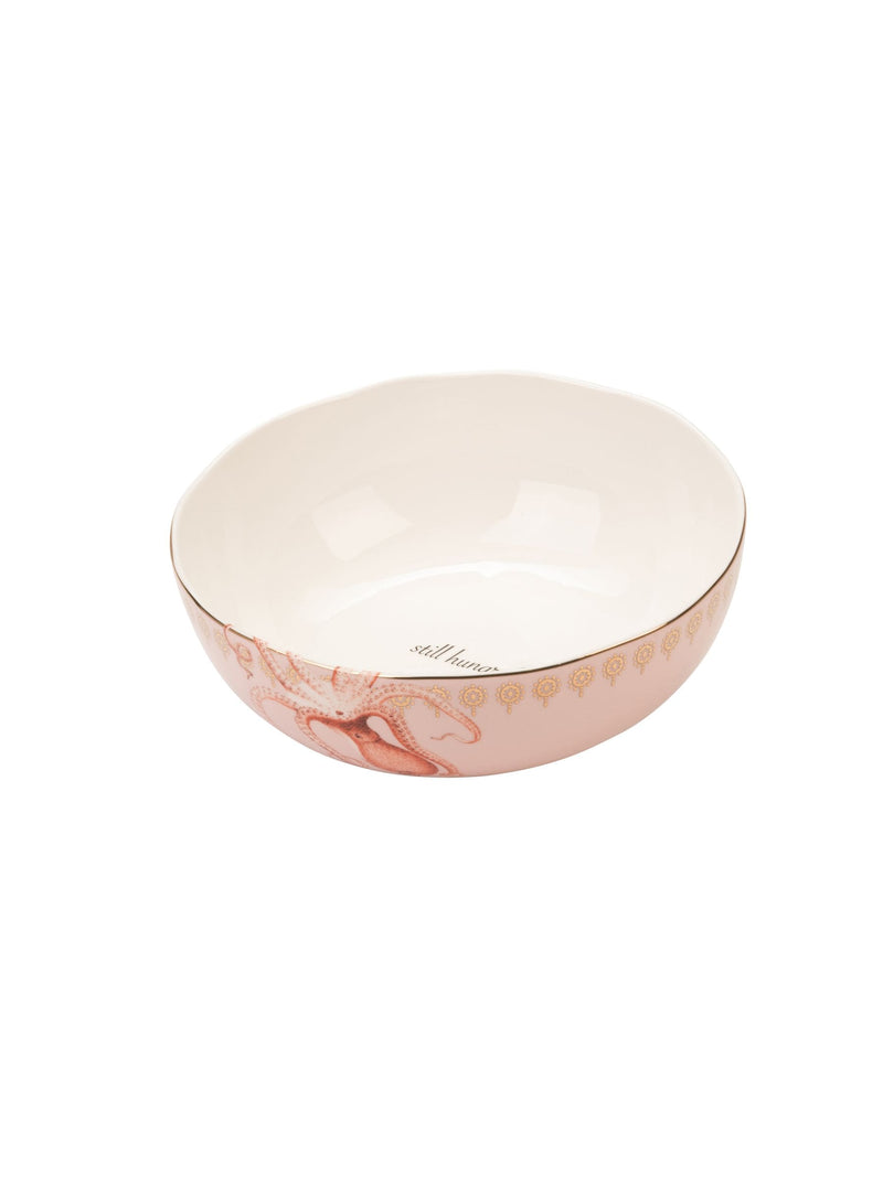 Yvonne Ellen Pink Octopus Serving Bowl