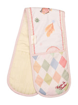 Next Yvonne Ellen White Harlequin Double Oven Glove- Buy online at McGrocer
