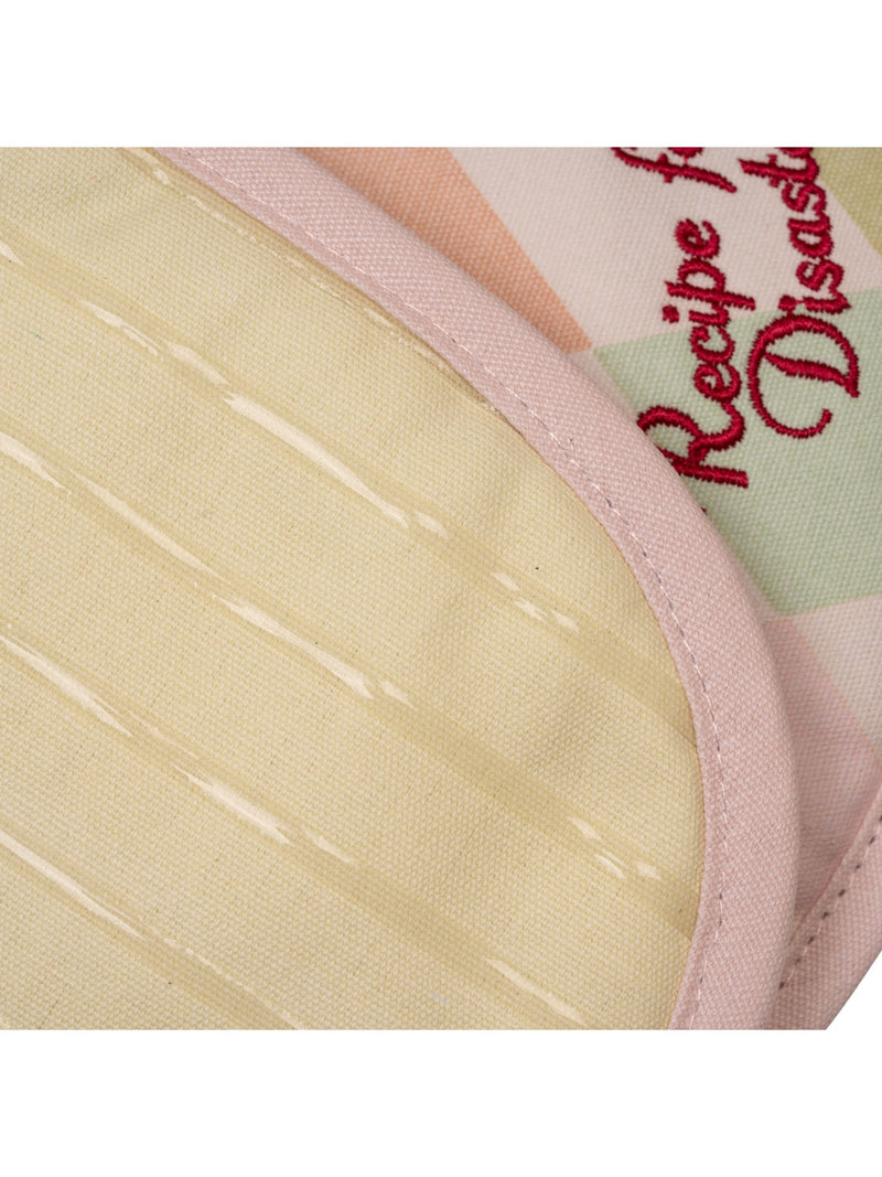 Yvonne Ellen White Harlequin double oven glove (British brand)