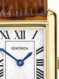 Sekonda Colette Brown Leather Strap Watch 22mm (British brand)