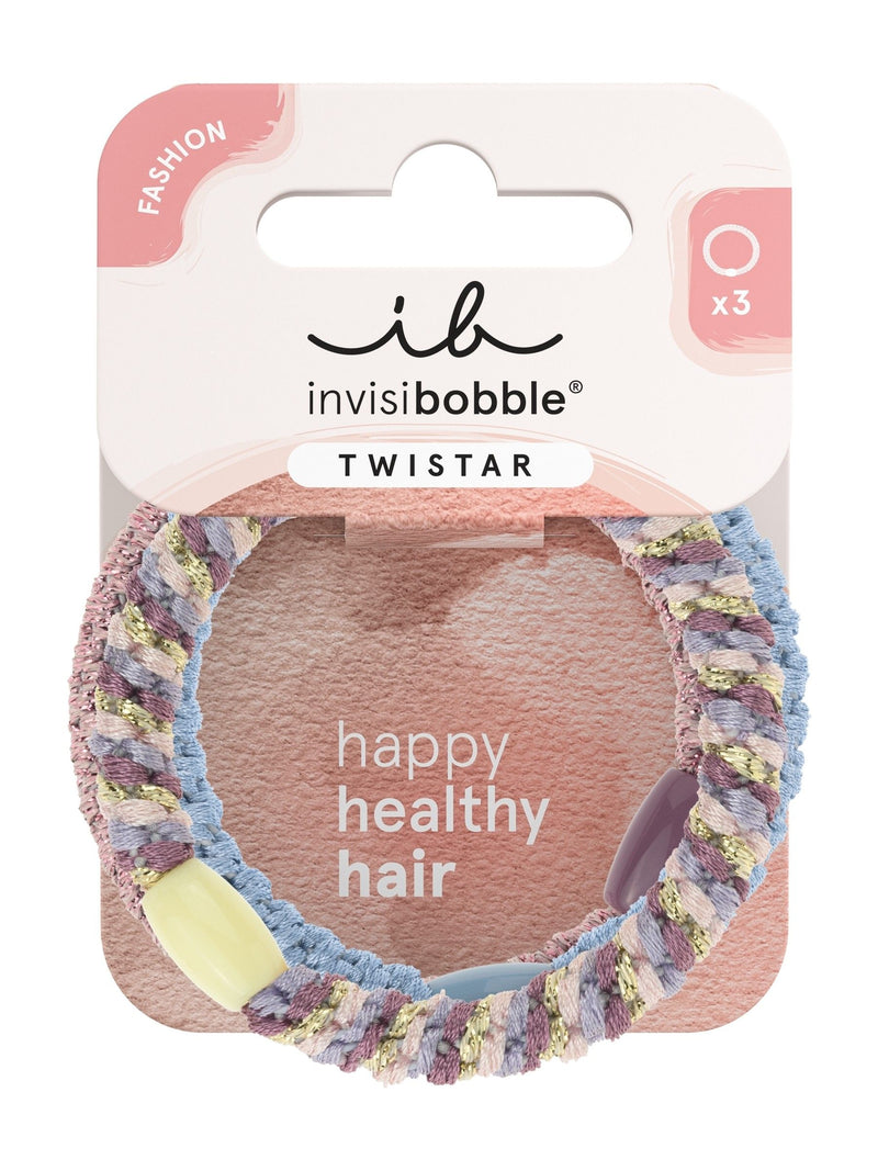Invisibobble lavender Twistar hairbands 3 pack, UK version