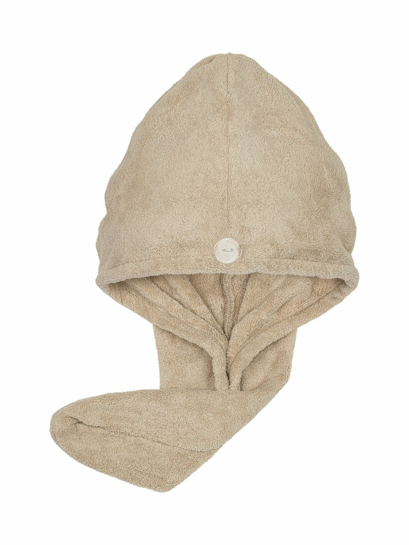 Invisibobble Cozy Wrap beige microfiber towel, imported from the UK