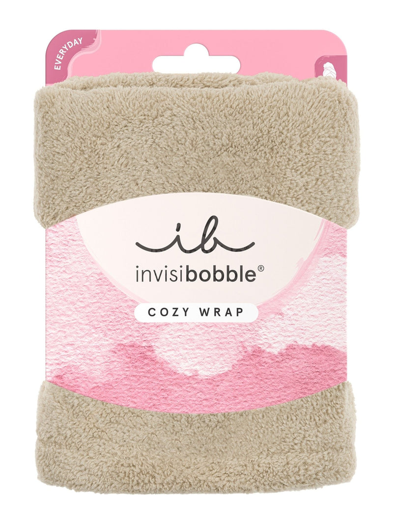 Invisibobble Cozy Wrap beige microfiber towel, imported from the UK