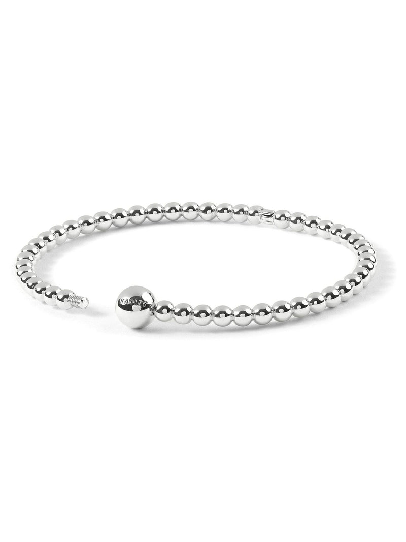 Radley silver plated twist bubble bangle, imported from the UK