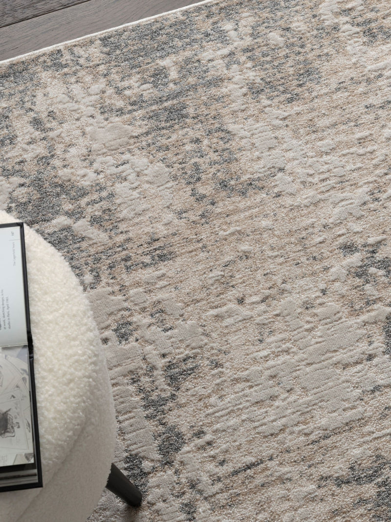 Abstract rug in grey from Anders collection, UK version