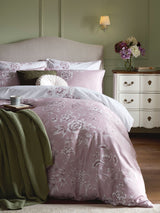 Next Laura Ashley Rowsham Garden Pink Dark Blush Reversible Duvet Cover and Pillowcase Set- Buy online at McGrocer