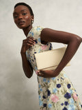Hobbs White Renata clutch bag in patent leather - British product