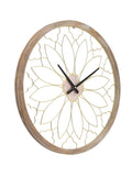 Charles Bentley Ullswater natural wood effect garden wall clock - British product