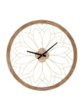 Charles Bentley Ullswater natural wood effect garden wall clock - British product