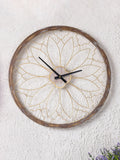 Charles Bentley Ullswater natural wood effect garden wall clock - British product