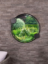 Next Charles Bentley Black Warsaw Round Garden Mirror with Dots Design- Buy online at McGrocer