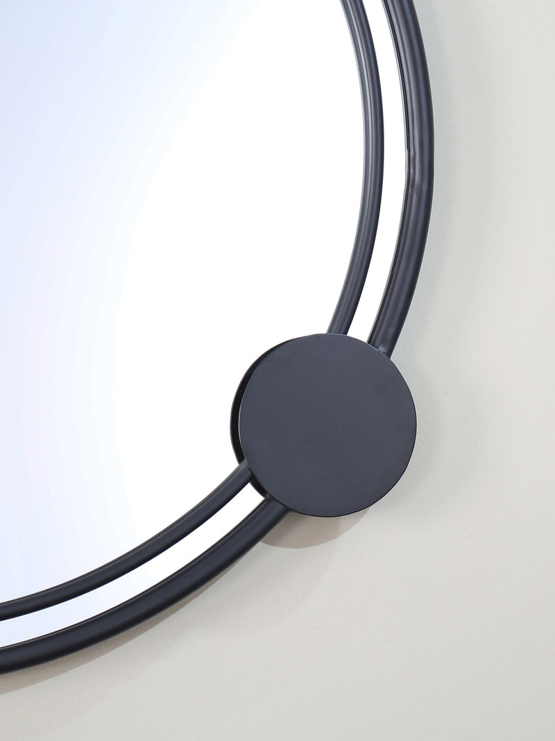 Charles Bentley Warsaw round garden mirror with dots, UK version