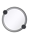 Charles Bentley Warsaw round garden mirror with dots, UK version