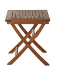 Charles Bentley brown folding garden side table - British product
