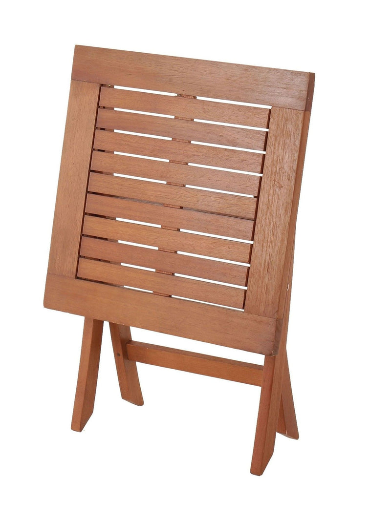 Charles Bentley brown folding garden side table - British product
