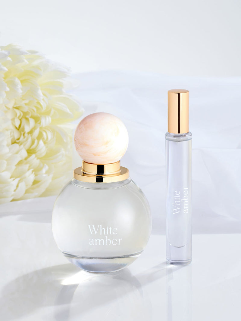 White Amber perfume gift set 100ml and 10ml, UK version
