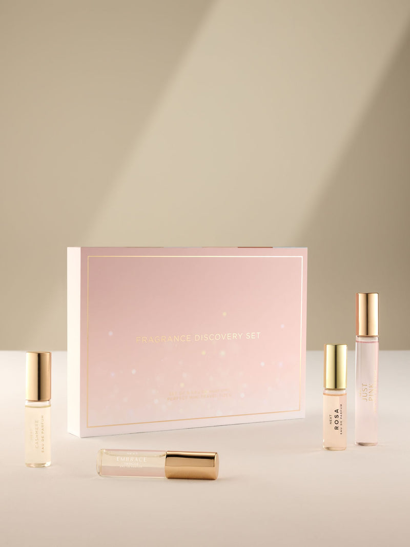 Perfume discovery set with six Eau de Parfum vials, imported from the UK