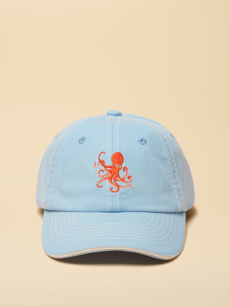 Joules kids blue octopus baseball cap, UK version